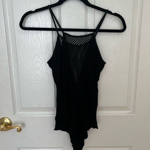 Emma & Sam Black Ribbed Bodysuit - Picture 3 of 7